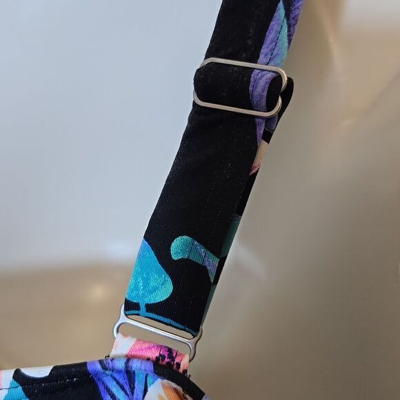 Lands End Women's Tankini Swim Top‎ Size 24W Floral Twist Front Underwire - Picture 9 of 16